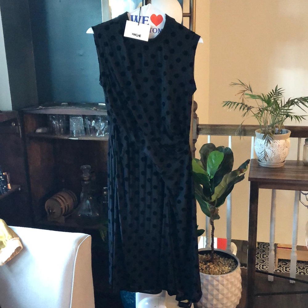 Hache Sleeveless Midi Dress